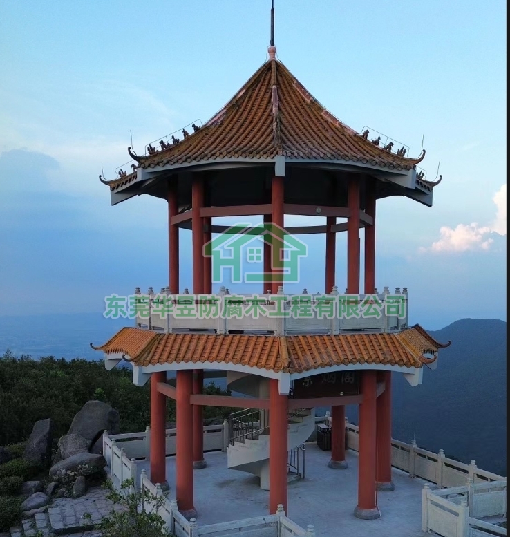 東莞第一峰銀屏山紫煙閣翻新